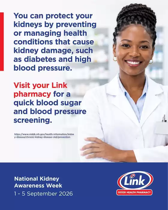 Link Pharmacy catalogue in Midrand | New offers to discover | 2026-09-01T00:00:00.000Z - 2026-09-05T00:00:00.000Z