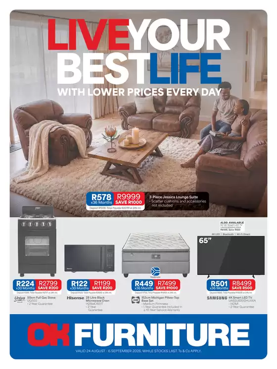 OK Furniture catalogue | Top offers for all bargain hunters | 2026-08-24T00:00:00.000Z - 2026-09-06T00:00:00.000Z