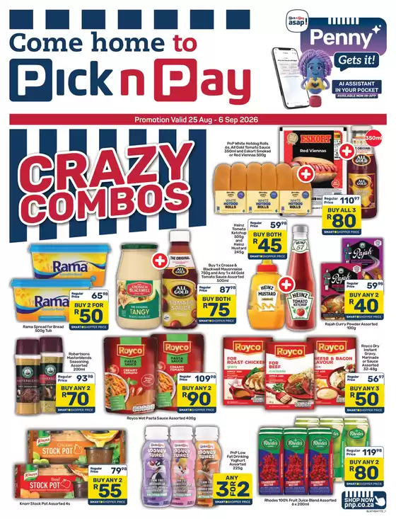 Pick n Pay catalogue in  | Pick n Pay Crazy Combo Specials | 2026-08-25T00:00:00.000Z - 2026-09-06T00:00:00.000Z