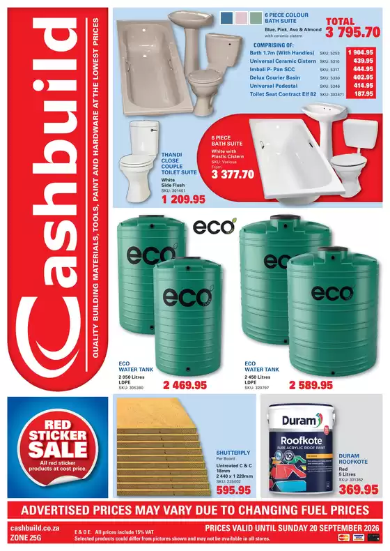 Cashbuild catalogue in | Great offer for bargain hunters | 2026-09-02T00:00:00.000Z - 2026-09-20T00:00:00.000Z