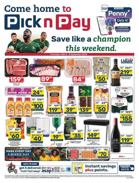 Pick n Pay catalogue | Pick n Pay Weekend Specials | 2026-09-03T00:00:00.000Z - 2026-09-06T00:00:00.000Z