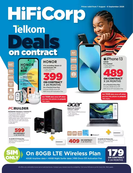 HiFi Corp catalogue in Vuwani | Exclusive deals for our customers | 2026-08-07T00:00:00.000Z - 2026-09-06T00:00:00.000Z