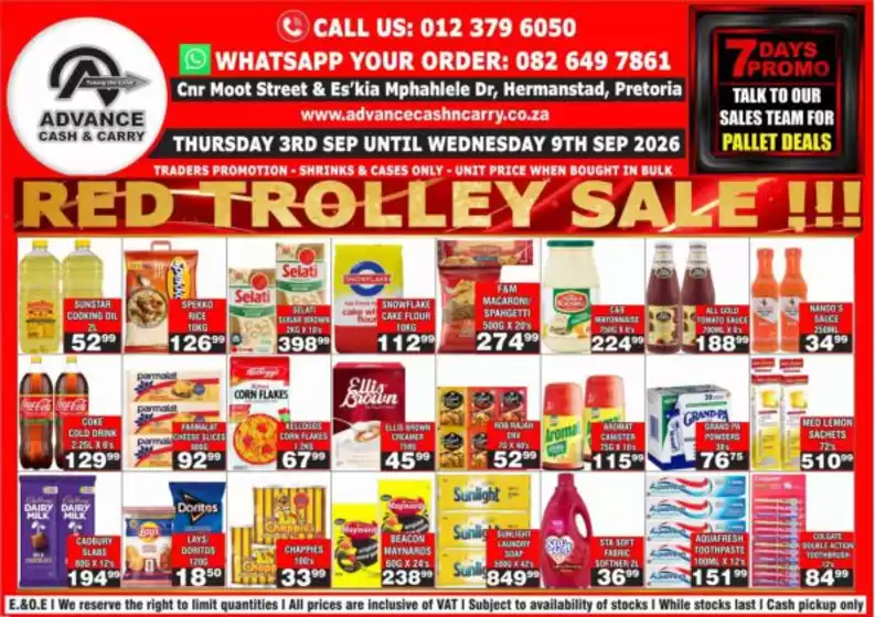 Advance Cash n Carry catalogue | Advance Cash n Carry weekly specials | 2026-09-03T00:00:00.000Z - 2026-09-09T00:00:00.000Z