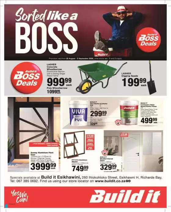 Build It catalogue | Current special promotions | 2026-08-25T00:00:00.000Z - 2026-09-05T00:00:00.000Z