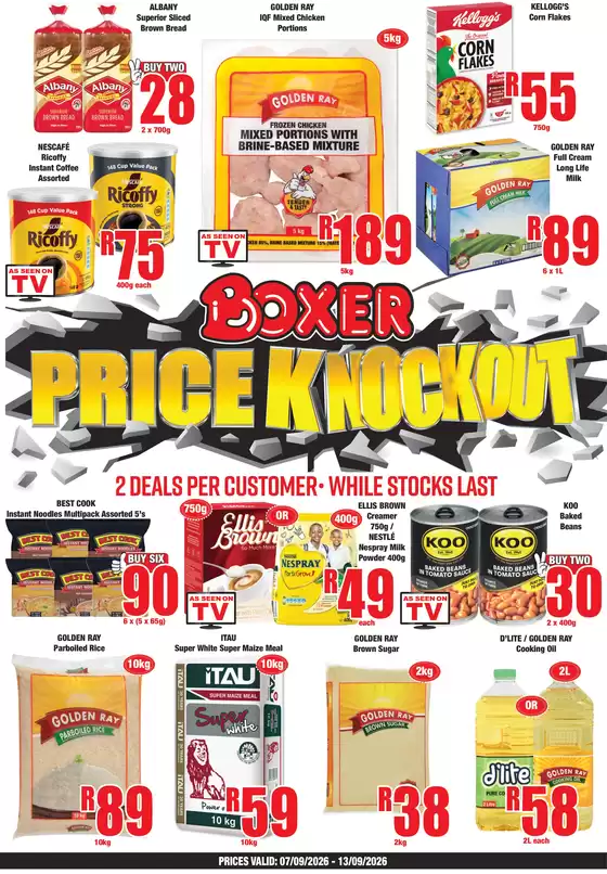 Boxer catalogue | NW Price Knockout | 2026-09-07T00:00:00.000Z - 2026-09-13T00:00:00.000Z