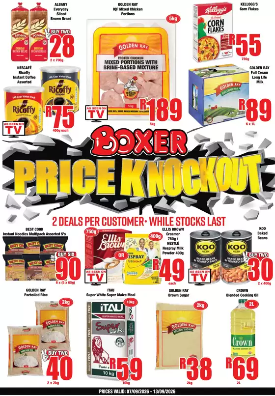 Boxer catalogue in Pretoria | WC Price Knockout | 2026-09-07T00:00:00.000Z - 2026-09-13T00:00:00.000Z