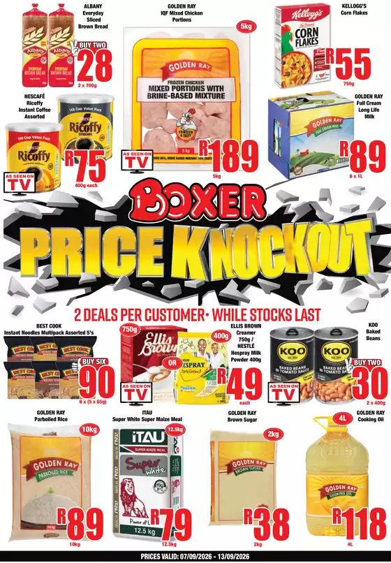 Boxer catalogue in Pretoria | ECW Price Knockout | 2026-09-07T00:00:00.000Z - 2026-09-13T00:00:00.000Z