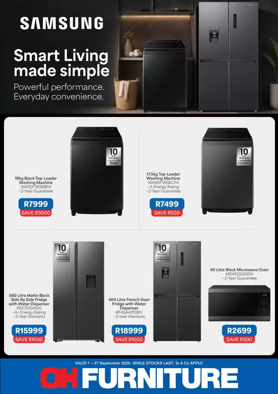 OK Furniture catalogue | Exclusive deals and bargains | 2026-09-07T00:00:00.000Z - 2026-09-27T00:00:00.000Z