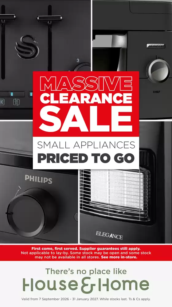 House & Home catalogue | Great offer for bargain hunters | 2026-09-07T00:00:00.000Z - 2027-01-31T00:00:00.000Z