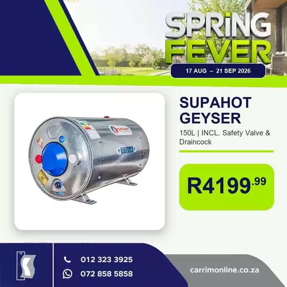 K Carrim catalogue in Port Shepstone | Top offers for smart savers | 2026-08-17T00:00:00.000Z - 2026-09-21T00:00:00.000Z