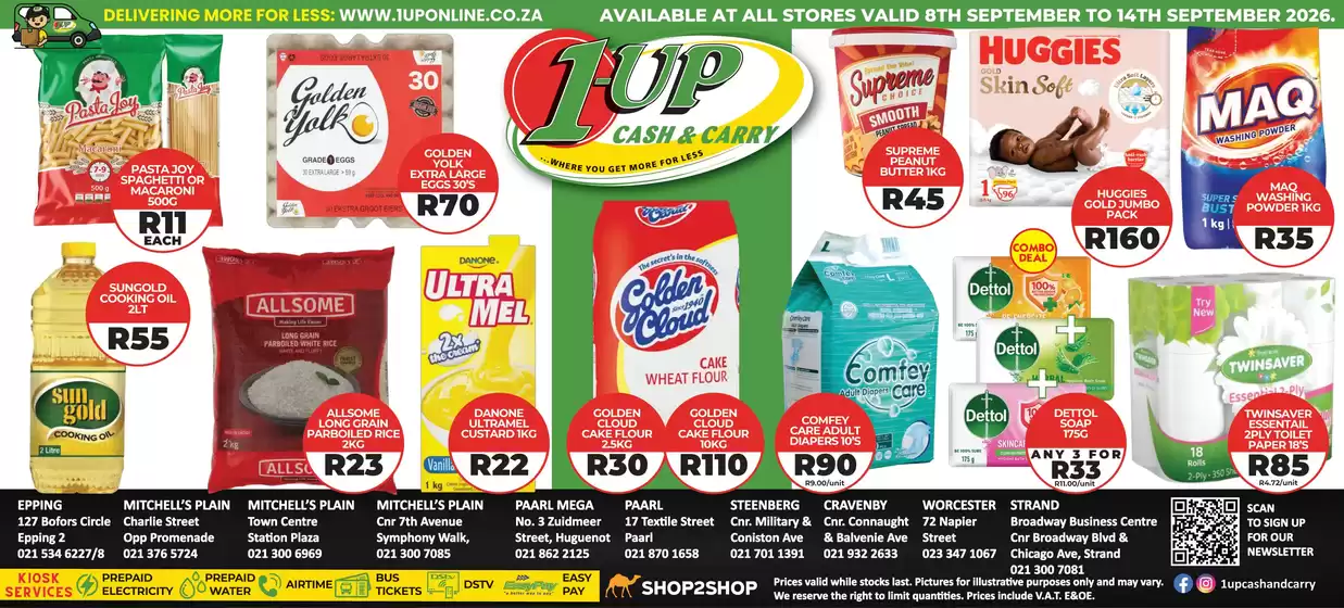1UP catalogue in Camperdown | 1UP weekly specials | 2026-09-08T00:00:00.000Z - 2026-09-14T00:00:00.000Z