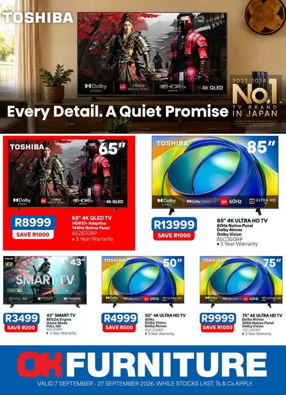 OK Furniture catalogue | Current deals and offers | 2026-09-07T00:00:00.000Z - 2026-09-27T00:00:00.000Z