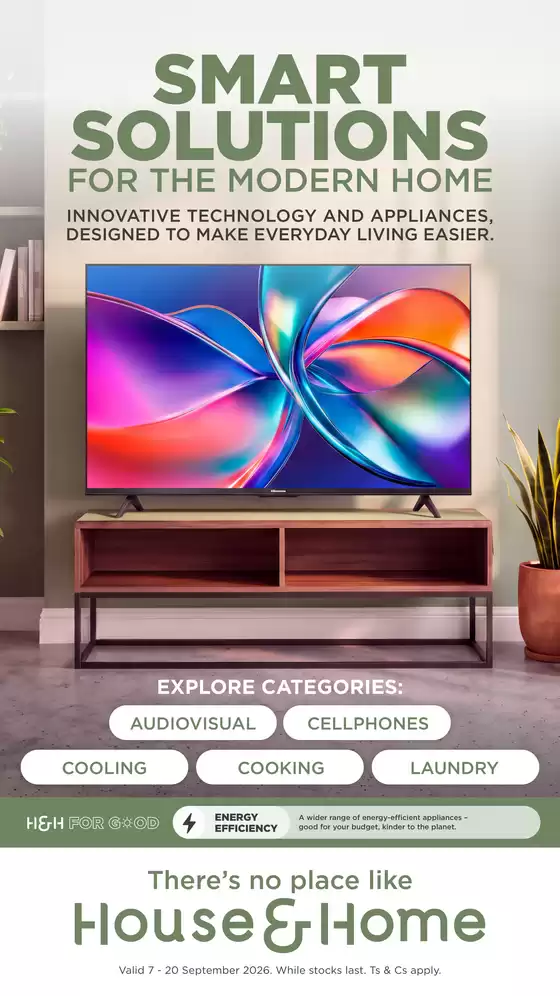 House & Home catalogue | Great offer for all customers | 2026-09-07T00:00:00.000Z - 2026-09-20T00:00:00.000Z