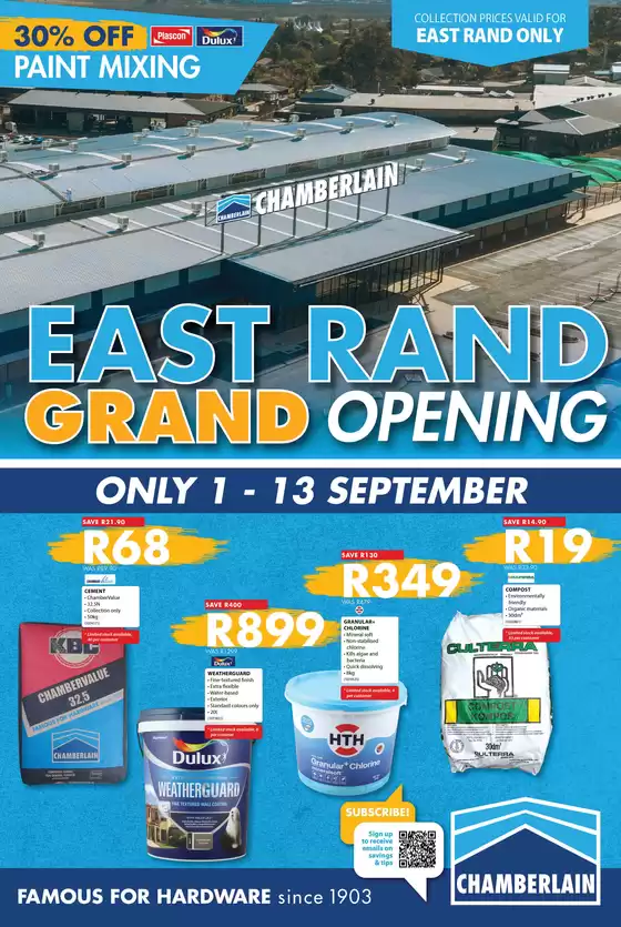 Chamberlain catalogue | Chamberlain Sale | 2026-09-09T00:00:00.000Z - 2026-09-13T00:00:00.000Z