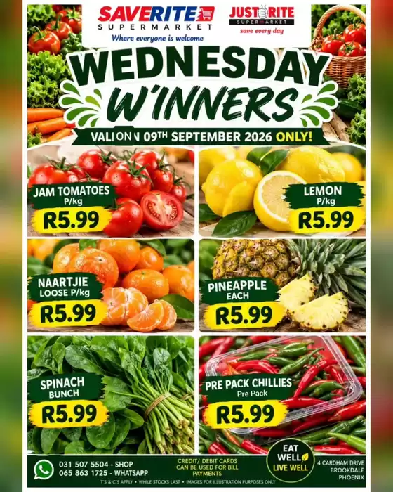 Saverite catalogue in Mossel Bay | Wednesday Winners | 2026-09-09T00:00:00.000Z - 2026-09-09T00:00:00.000Z