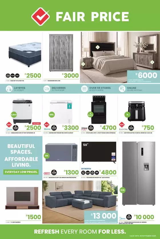 Fair Price catalogue in Randburg | Refresh Every Room For Less | 2026-09-09T00:00:00.000Z - 2026-09-30T00:00:00.000Z