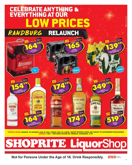 Shoprite LiquorShop catalogue in | Shoprite Liquorshop Sale | 2026-09-09T00:00:00.000Z - 2026-09-13T00:00:00.000Z
