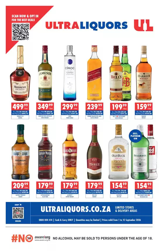 Ultra Liquors catalogue in Harding | Ultra Liquors Sale | 2026-09-09T00:00:00.000Z - 2026-09-15T00:00:00.000Z