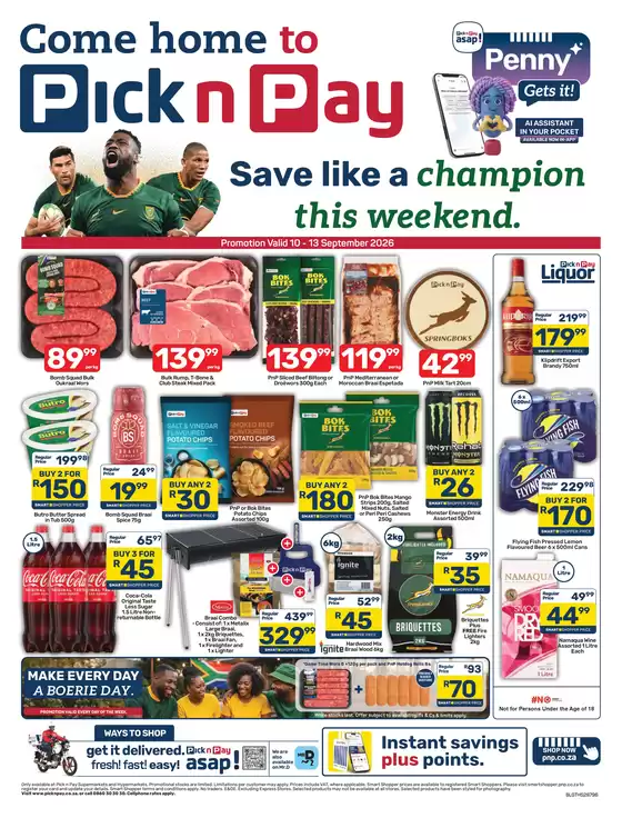 Pick n Pay catalogue in Burgersfort | Pick n Pay Weekend Specials | 2026-09-10T00:00:00.000Z - 2026-09-13T00:00:00.000Z