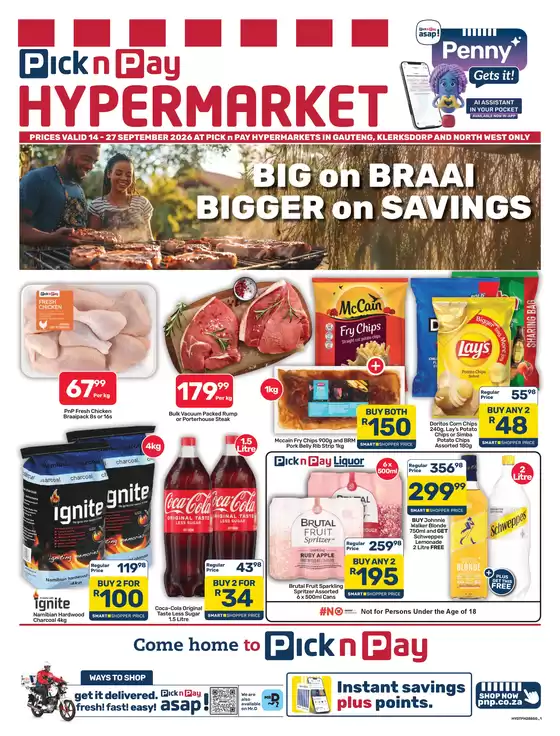 Pick n Pay Hypermarket catalogue | Hypermarket Braai Specials | 2026-09-14T00:00:00.000Z - 2026-09-27T00:00:00.000Z