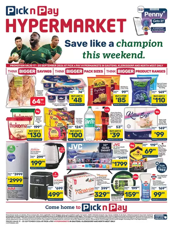 Pick n Pay Hypermarket catalogue | Hypermarket Weekend Specials | 2026-09-17T00:00:00.000Z - 2026-09-20T00:00:00.000Z