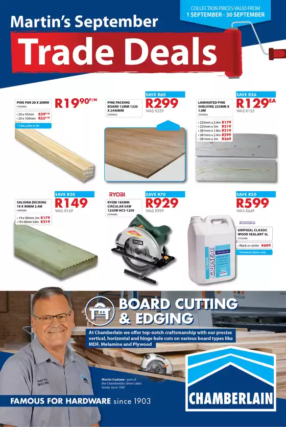 Chamberlain catalogue | Trade Deals | 2026-09-14T00:00:00.000Z - 2026-09-30T00:00:00.000Z