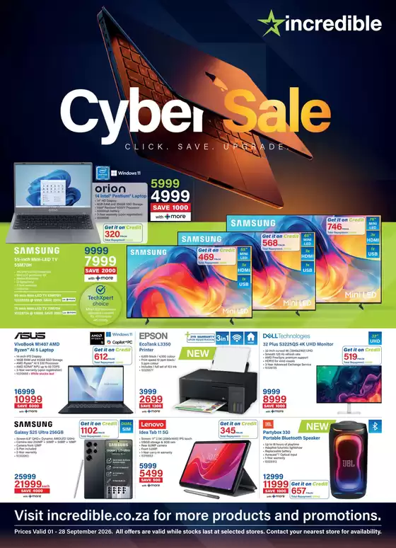 Incredible Connection catalogue in Elsie's River | Cyber Sale | 2026-09-14T00:00:00.000Z - 2026-09-28T00:00:00.000Z
