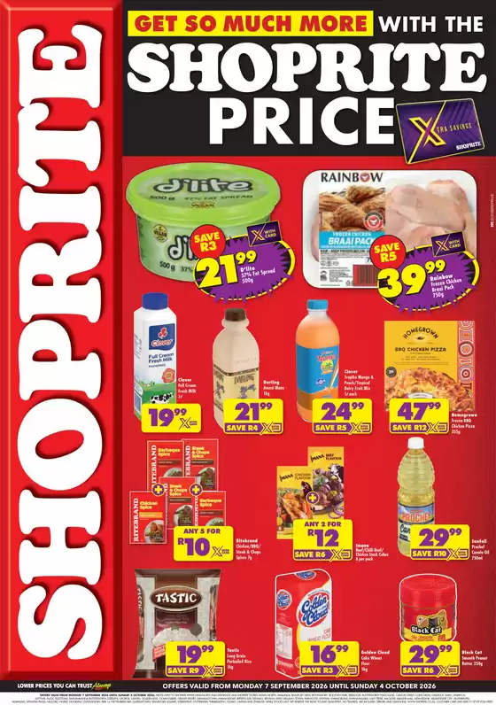 Shoprite catalogue in Vosloorus | Shoprite Price Eastern Cape 7 September - 4 October | 2026-09-06T00:00:00.000Z - 2026-10-04T00:00:00.000Z