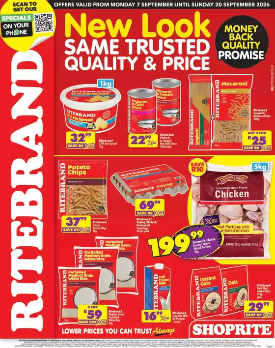 Shoprite catalogue | Shoprite Ritebrand Savings Eastern Cape 7 September - 20 September | 2026-09-06T00:00:00.000Z - 2026-09-20T00:00:00.000Z