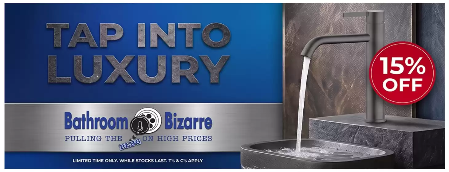 Bathroom Bizarre catalogue in Umhlanga Rocks | Bathroom Bizarre Sale | 2026-09-14T00:00:00.000Z - 2026-09-28T00:00:00.000Z