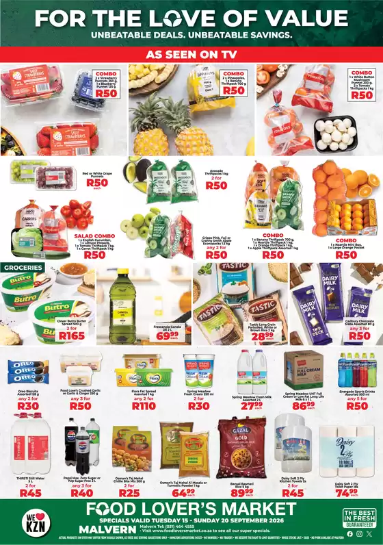 Food Lover's Market catalogue in Mafikeng | Malvern - 15 - 20 September 2026 | 2026-09-14T00:00:00.000Z - 2026-09-20T00:00:00.000Z