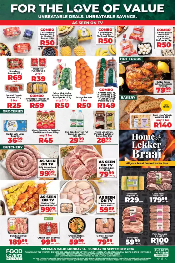 Food Lover's Market catalogue | Western Cape - 14 - 20 September 2026 | 2026-09-13T00:00:00.000Z - 2026-09-20T00:00:00.000Z