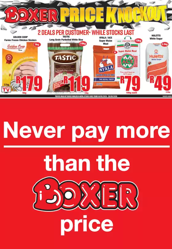 Boxer catalogue in Mafikeng | WC WEEKLY SPECIALS | 2026-09-14T00:00:00.000Z - 2026-09-20T00:00:00.000Z