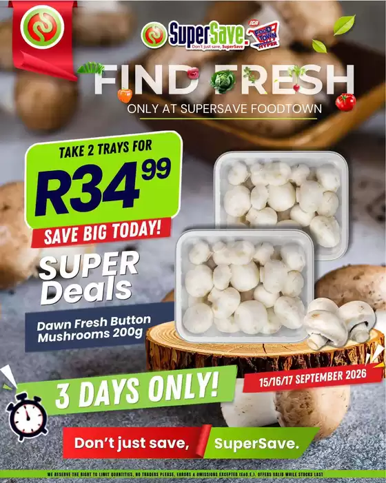 Super Save catalogue in Mafikeng | Our best deals for you | 2026-09-15T00:00:00.000Z - 2026-09-17T00:00:00.000Z