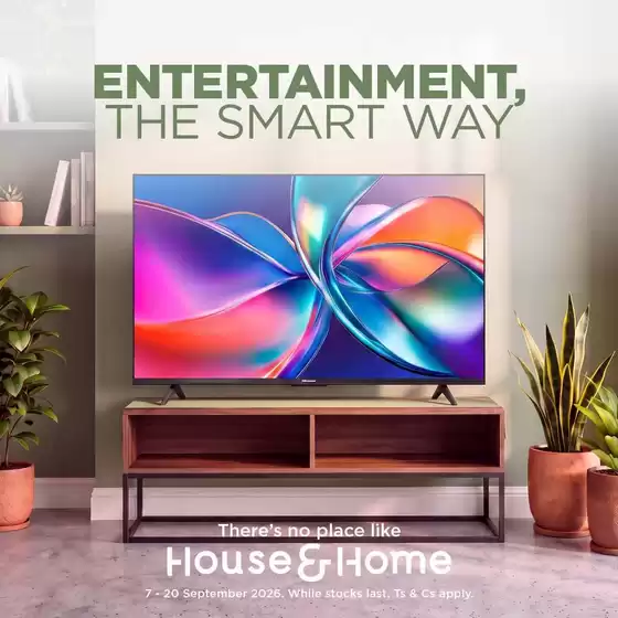 House & Home catalogue in Bloemfontein | House & Home weekly specials | 2026-09-07T00:00:00.000Z - 2026-09-20T00:00:00.000Z