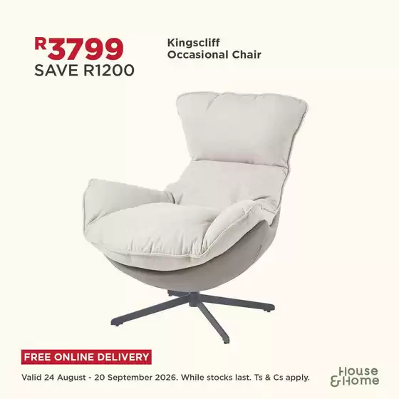 House & Home catalogue in Bloemfontein | New offers to discover | 2026-08-24T00:00:00.000Z - 2026-09-20T00:00:00.000Z