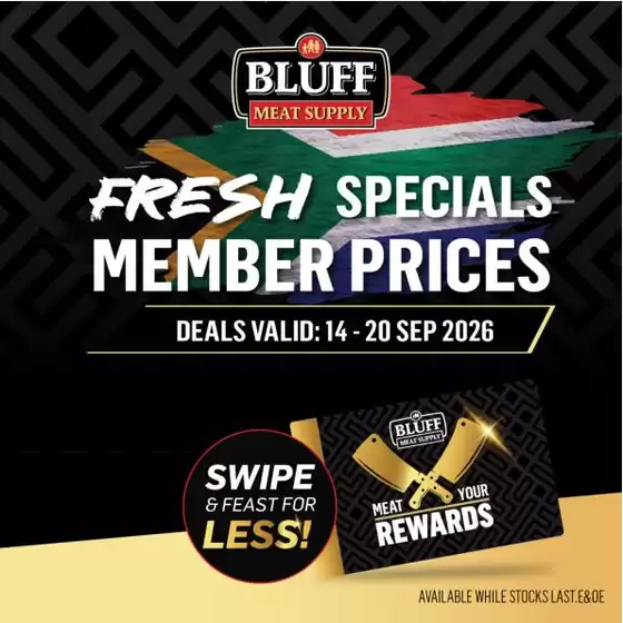 Bluff Meat Supply catalogue in Lenasia | Bluff Meat Supply weekly specials | 2026-09-14T00:00:00.000Z - 2026-09-20T00:00:00.000Z