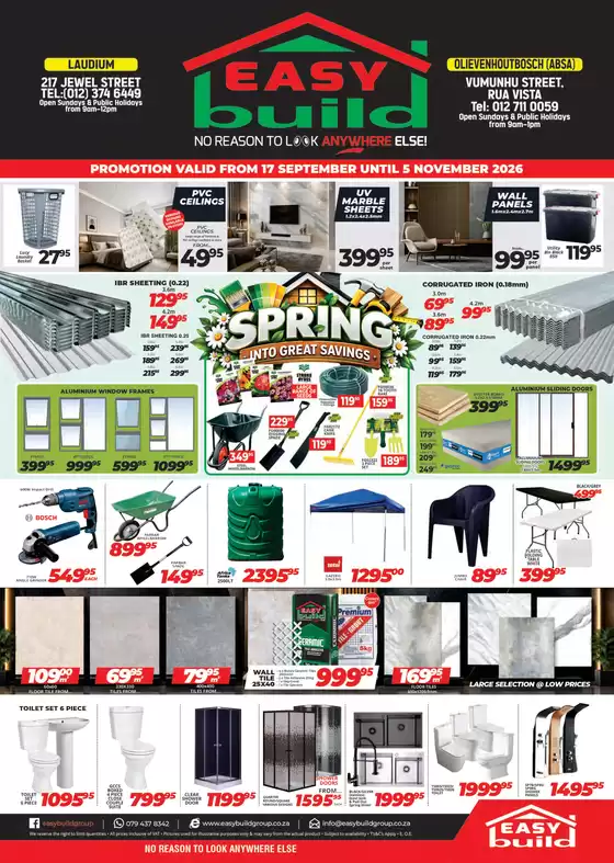Easy Build catalogue in Thokoza | Promotion Easy Build | 2026-09-17T00:00:00.000Z - 2026-11-05T00:00:00.000Z
