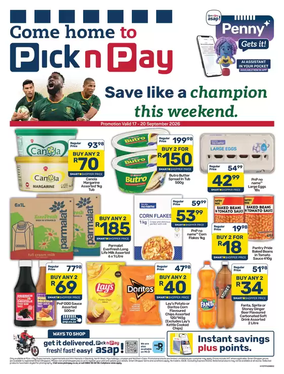 Pick n Pay catalogue in Acornhoek | Pick n Pay Weekend Specials | 2026-09-17T00:00:00.000Z - 2026-09-20T00:00:00.000Z