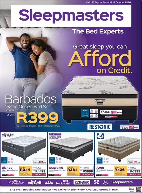 Sleepmasters catalogue | Sleepmasters Sale | 2026-09-17T00:00:00.000Z - 2026-10-14T00:00:00.000Z