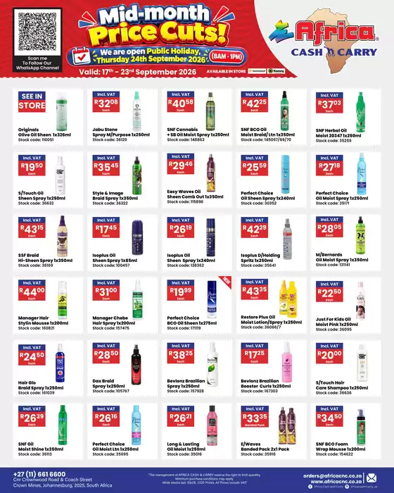 Africa Cash & Carry catalogue | Weekly Promo | 2026-09-17T00:00:00.000Z - 2026-09-23T00:00:00.000Z