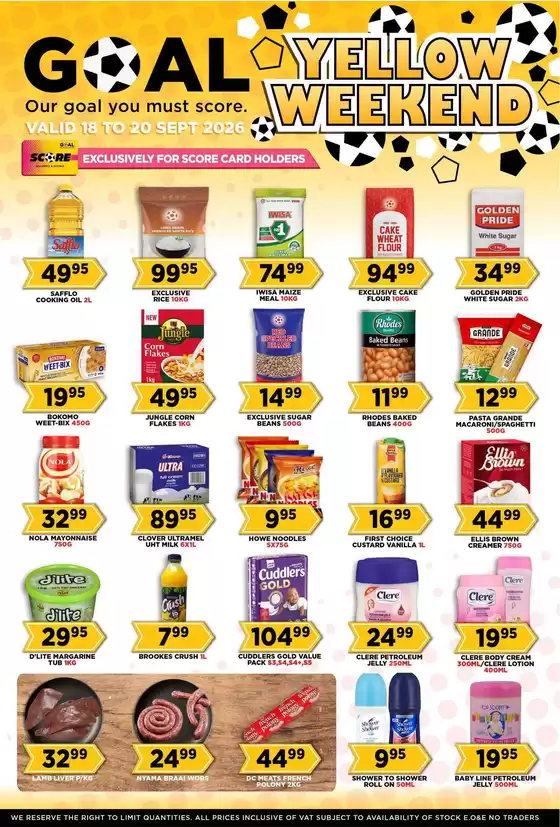Goal Supermarket catalogue | Current bargains and offers | 2026-09-18T00:00:00.000Z - 2026-09-20T00:00:00.000Z