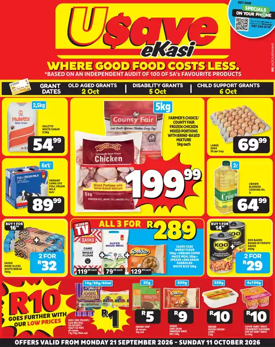 Usave catalogue | Wcusaveekasipricesavings21sep11oct2026 | 2026-09-21T00:00:00.000Z - 2026-10-11T00:00:00.000Z