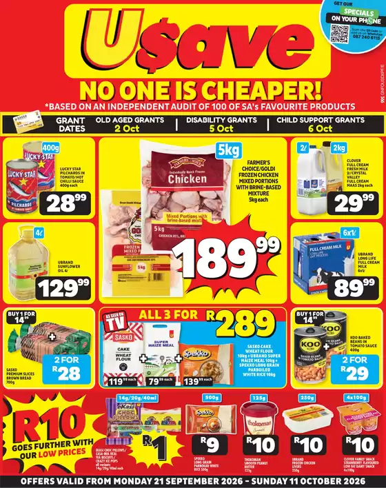 Usave catalogue | Gnusavepricesavings21sep11oct2026 | 2026-09-21T00:00:00.000Z - 2026-10-11T00:00:00.000Z