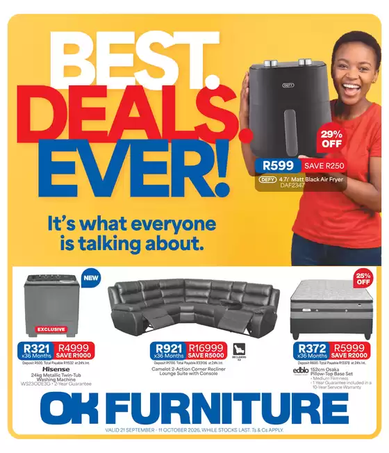 OK Furniture catalogue | Latest deals OK Furniture | 2026-09-21T00:00:00.000Z - 2026-10-11T00:00:00.000Z