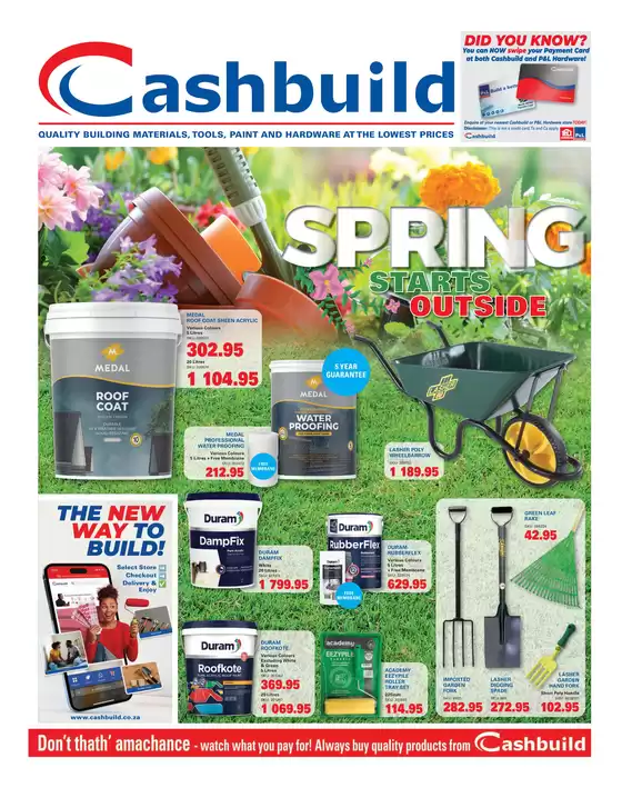Cashbuild catalogue in Tsakane | Exclusive bargains | 2026-09-21T00:00:00.000Z - 2026-10-05T00:00:00.000Z