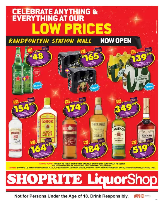 Shoprite LiquorShop catalogue | Special offers for you | 2026-09-20T00:00:00.000Z - 2026-10-04T00:00:00.000Z