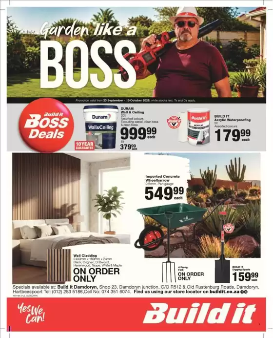 Build It catalogue in Kranshoek | Top deals and discounts | 2026-09-23T00:00:00.000Z - 2026-10-10T00:00:00.000Z