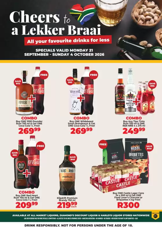 Diamond Discount Liquor catalogue | Cheers To A Lekker Braai | 2026-09-22T00:00:00.000Z - 2026-10-04T00:00:00.000Z
