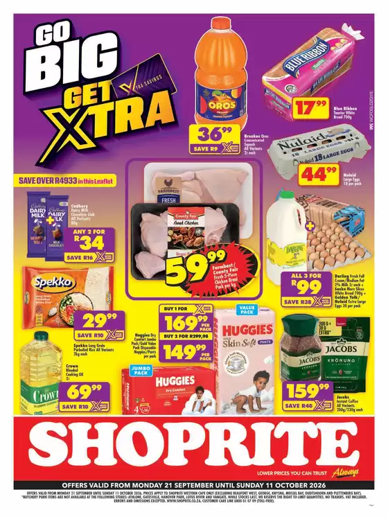 Shoprite catalogue in | Shoprite Xtra Savings Western Cape 21 September - 11 October | 2026-09-20T00:00:00.000Z - 2026-10-11T00:00:00.000Z